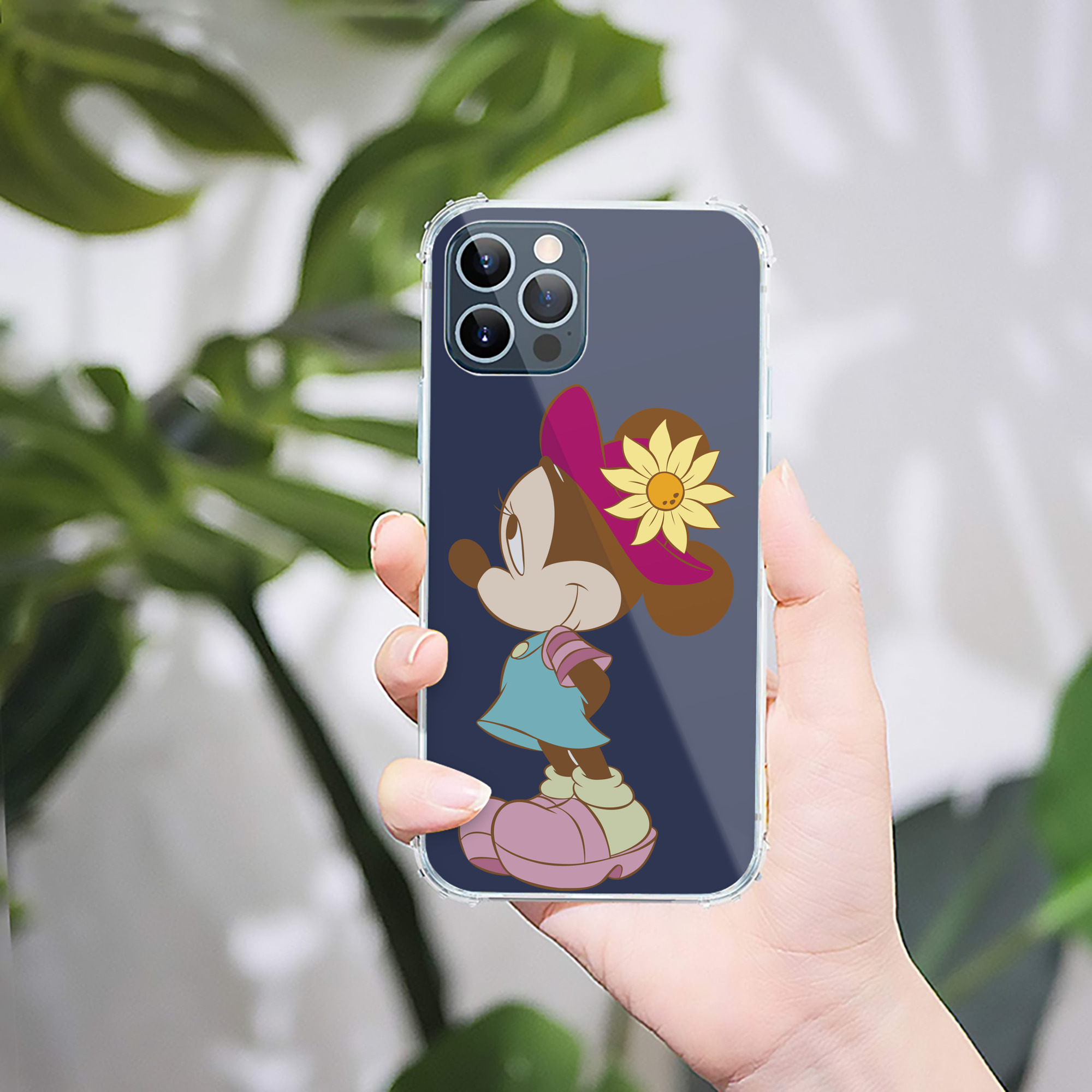 （画像用） ミッキーマウス Mickey Mouse 【iPhone 12シリーズ対応】透明スマホケース（クリアソフトケース）